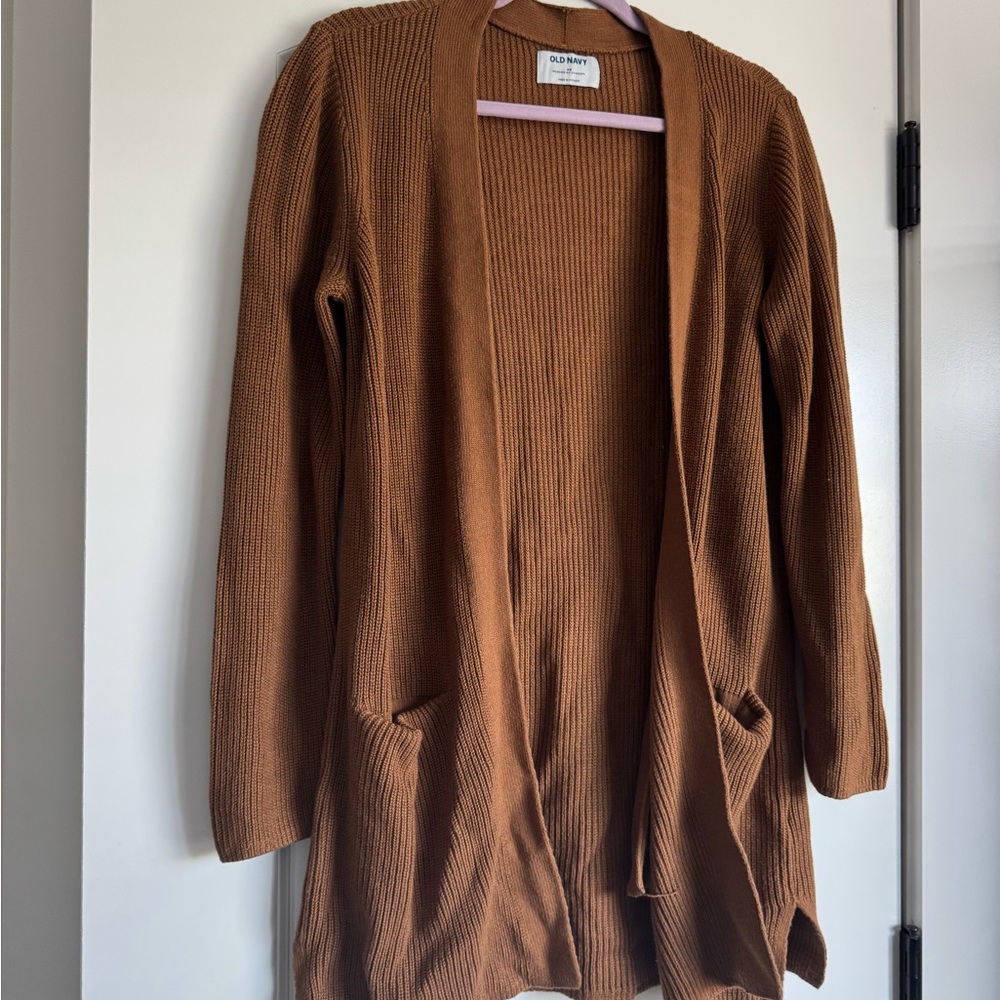 Old Navy Tan Open Front Cardigan